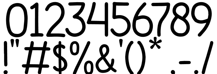 STICKEY Font OTHER CHARS