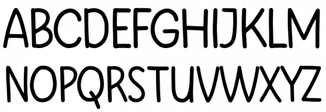 STICKEY Font Litere mari