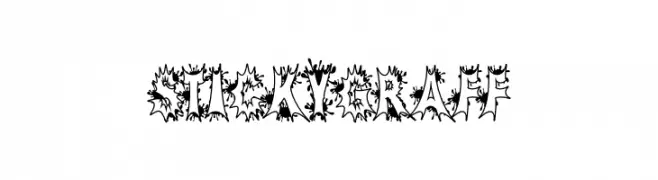 STICKYGRAFF  Frei Schriftart Herunterladen