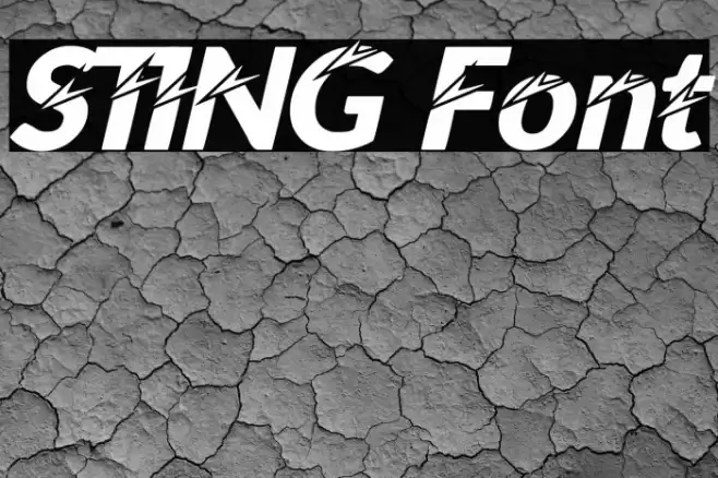 STING Font examples