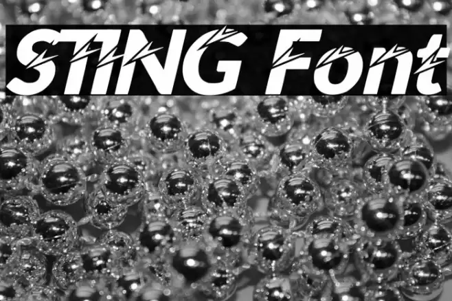 STING Font examples