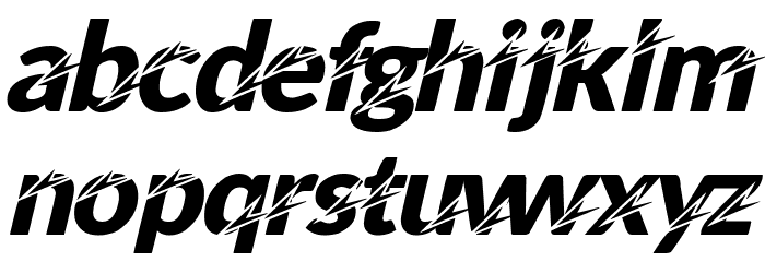 STING Font LOWERCASE