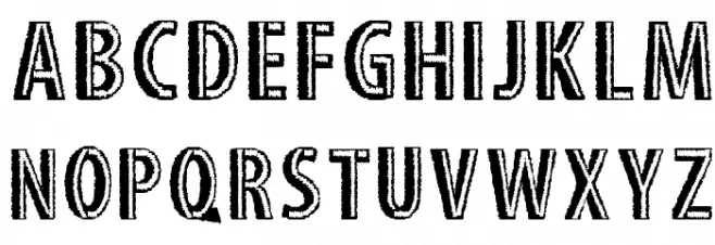 STITCH FONT Schriftart Groß