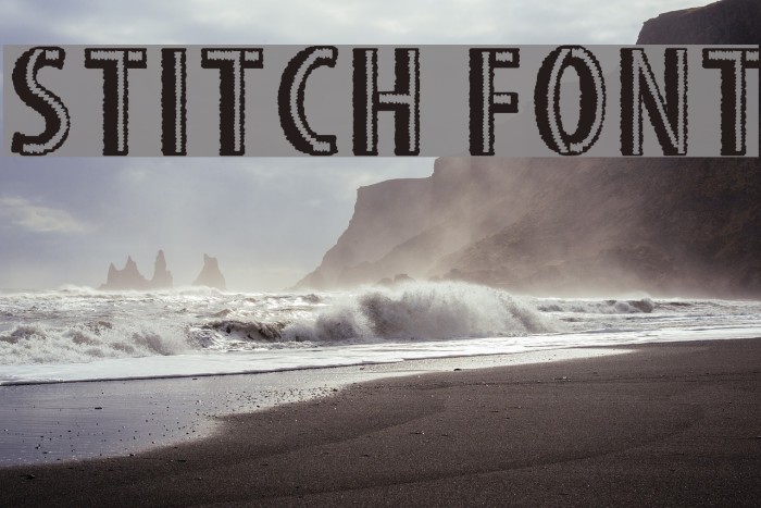 STITCH FONT Font examples