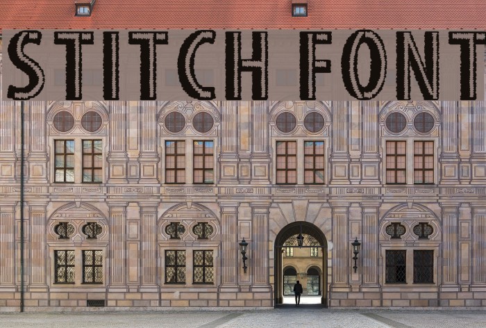 STITCH FONT Font examples
