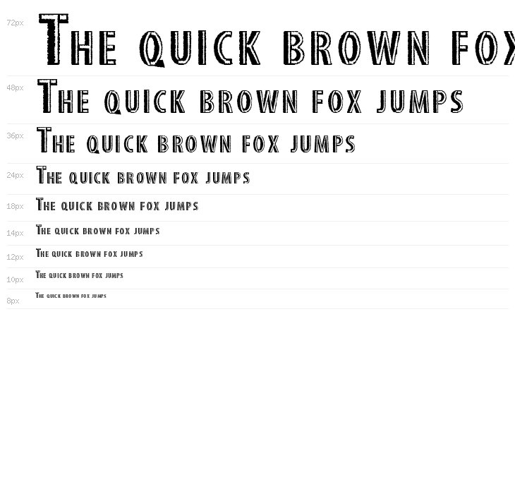 STITCH FONT Waterfall