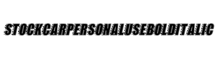 STOCKCAR PERSONAL USE Bold Italic  baixar fontes gratis