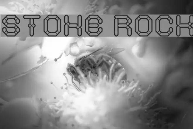 STONE ROCK Font examples
