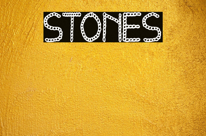 STONES Font examples