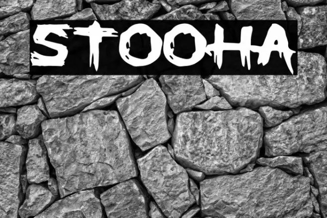 STOOHA Font examples