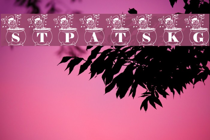 STPATS_KG Font examples