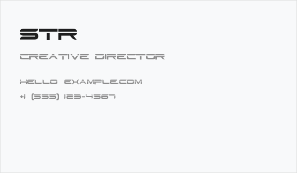 STR Business Card