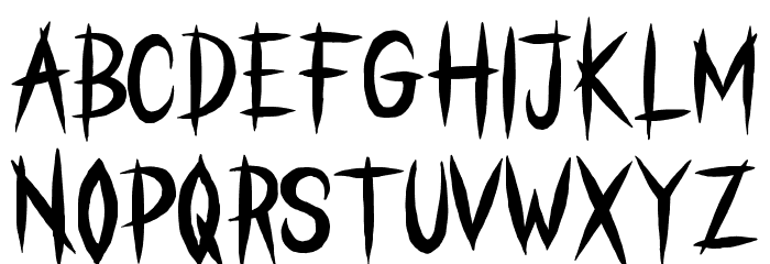 STRANGER CREATURE Font LOWERCASE