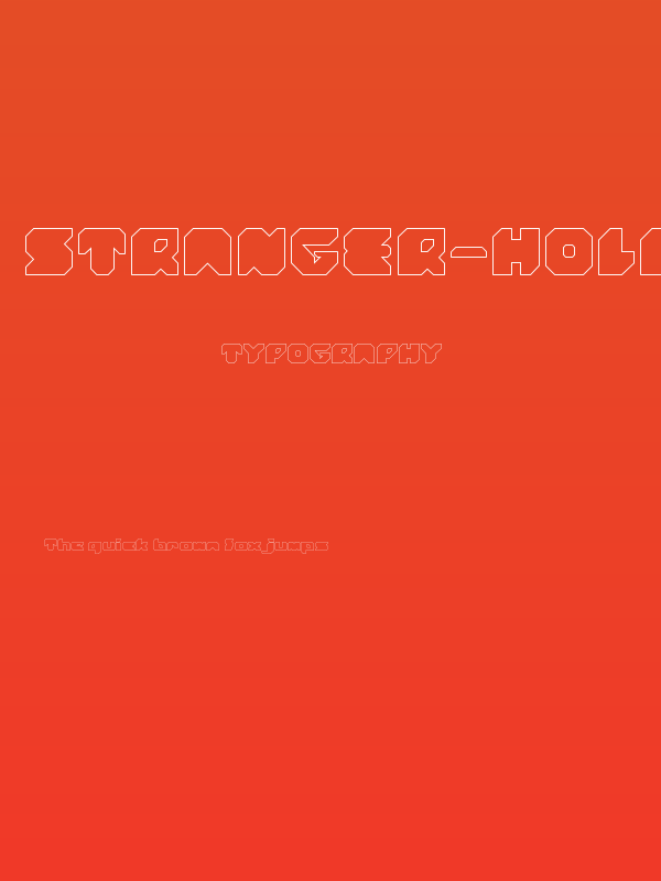 STRANGER-Hollow Poster