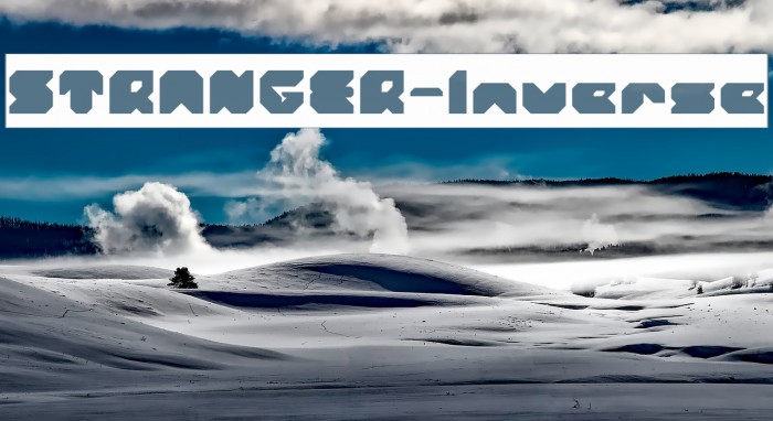 STRANGER-Inverse Font examples