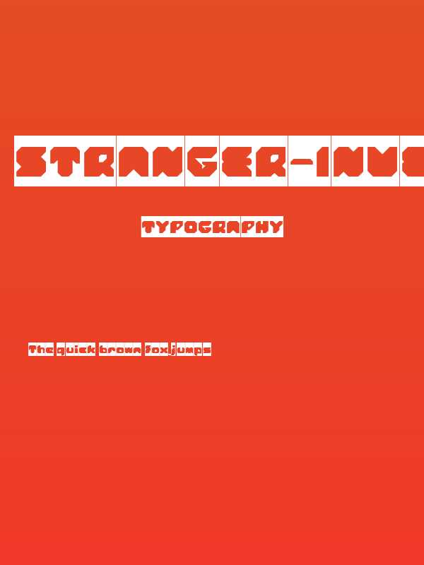 STRANGER-Inverse Poster