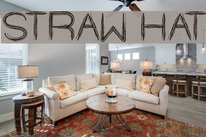 STRAW HAT Font examples
