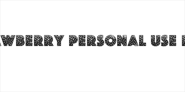 STRAWBERRY PERSONAL USE Bold Logo