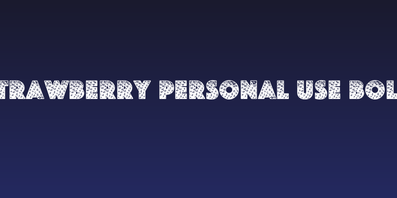 STRAWBERRY PERSONAL USE Bold Social Header