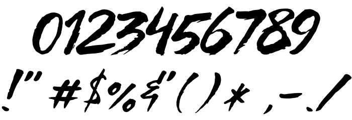 STREAKERFREAKERPERSONALUSEONLY Font OTHER CHARS