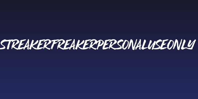 STREAKERFREAKERPERSONALUSEONLY Social Header