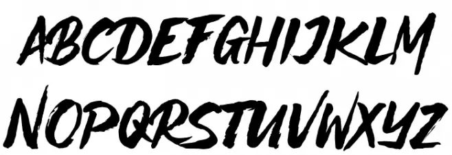 STREAKERFREAKERPERSONALUSEONLY フォント 小文字
