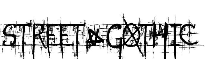 STREET@GOTHIC  font caratteri gratis