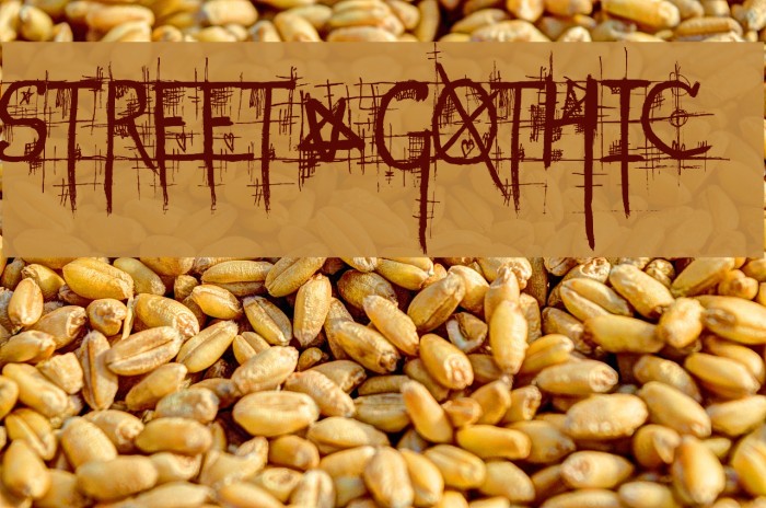 STREET@GOTHIC Font examples