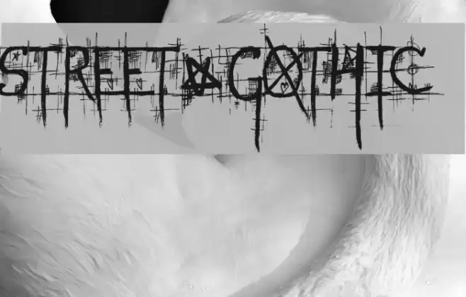 STREET@GOTHIC Font examples