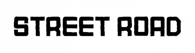 STREET ROAD  Frei Schriftart Herunterladen