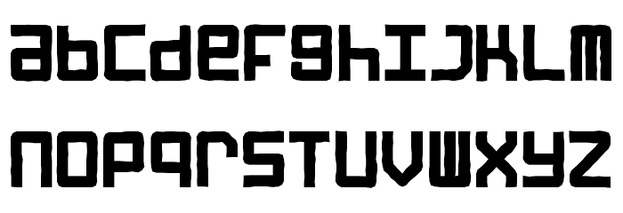 STREET ROAD Font LOWERCASE