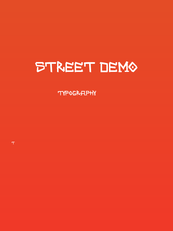 STREET demo Poster