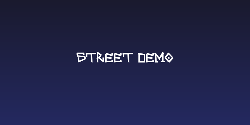STREET demo Social Header
