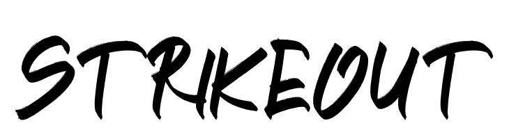 STRIKEOUT  baixar fontes gratis