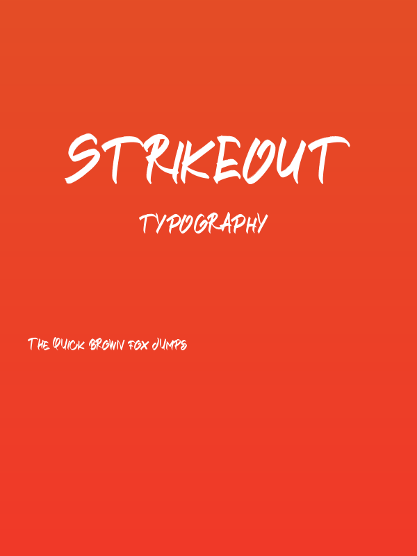 STRIKEOUT Poster