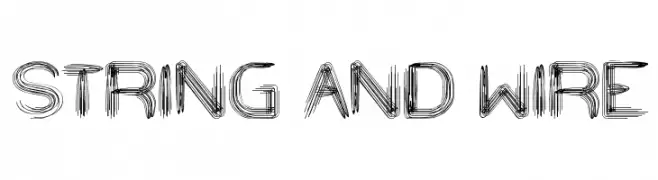 STRING AND WIRE  Free Fonts Download