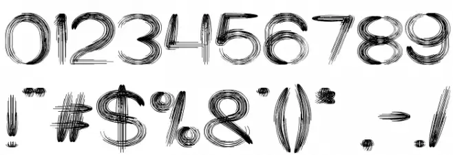 STRING AND WIRE Font OTHER CHARS