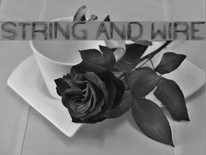 STRING AND WIRE Font examples