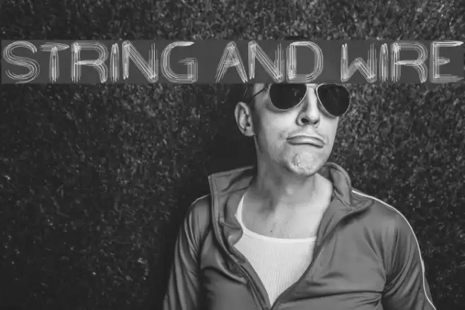 STRING AND WIRE Font examples
