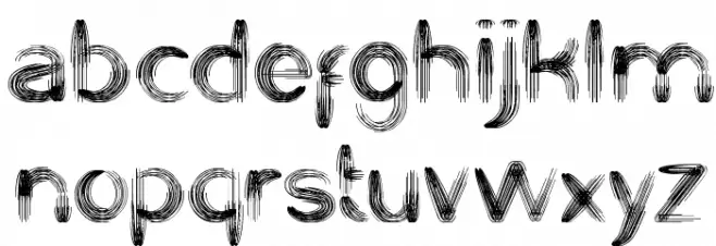 STRING AND WIRE 字体 小写