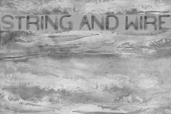 STRING AND WIRE Font examples