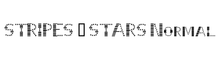 STRIPES & STARS Normal Font