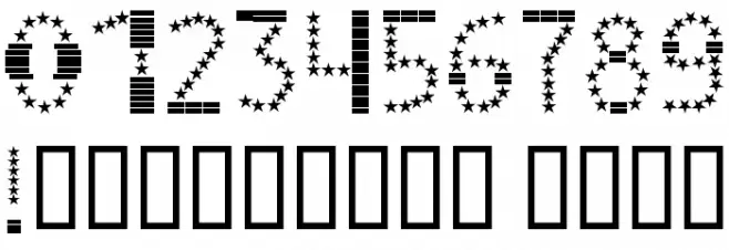 STRIPES & STARS Normal フォント その他の文字