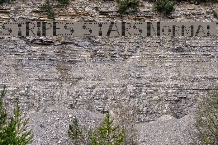STRIPES & STARS Normal Font examples