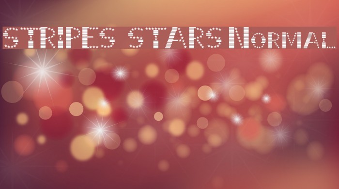 STRIPES & STARS Normal Font examples