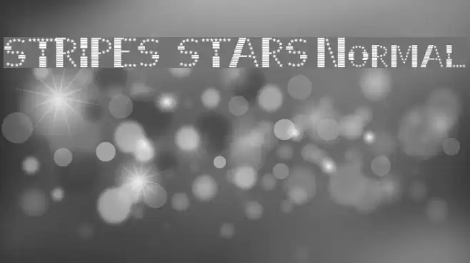 STRIPES & STARS Normal フォント examples