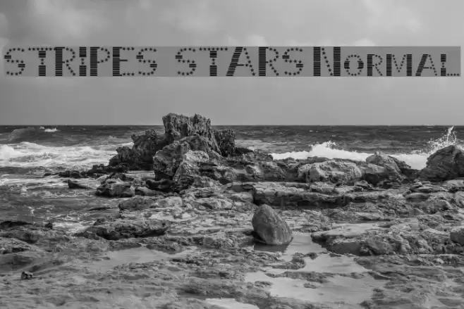 STRIPES & STARS Normal フォント examples