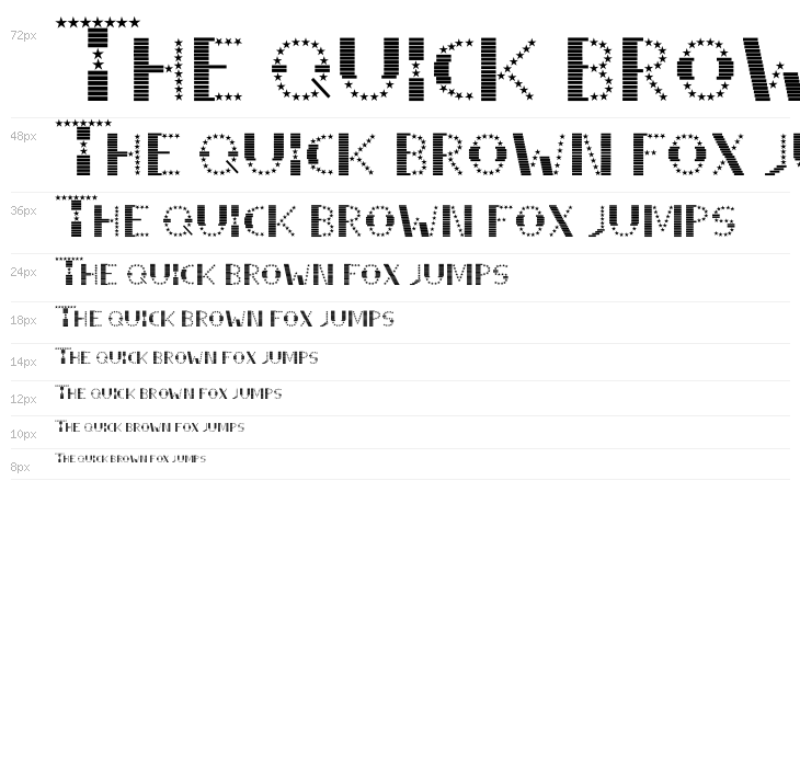 STRIPES & STARS Normal Waterfall