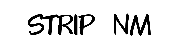 STRIP_NM  font caratteri gratis