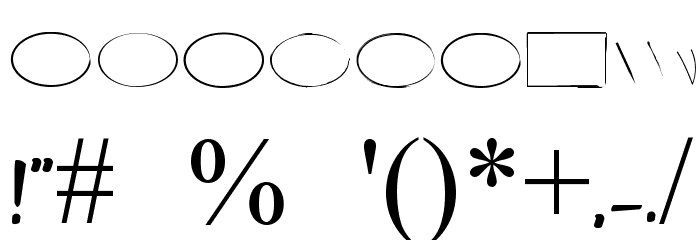 STRIP_NM Font OTHER CHARS